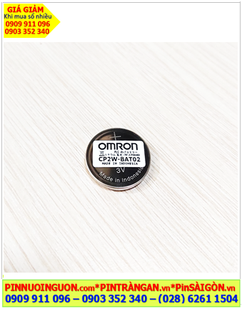 Pin OMRON CP2W-BAT02 lithium 3v, Pin nuôi nguồn PLC OMRON CP2W-BAT02 lithium 3V chính hãng, Xuất xứ Indonesia